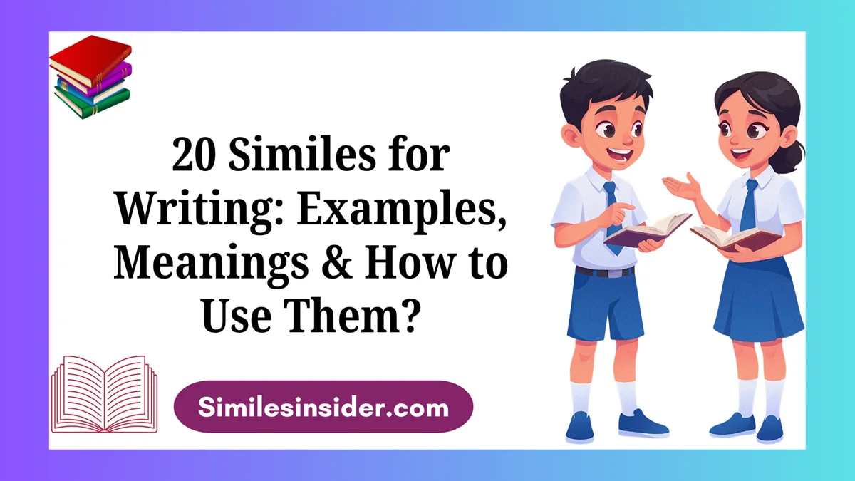 20 Similes for Writing: Examples, Meanings & How to Use Them?